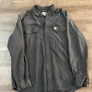 Carhartt Charcoal Button-Up Shirt